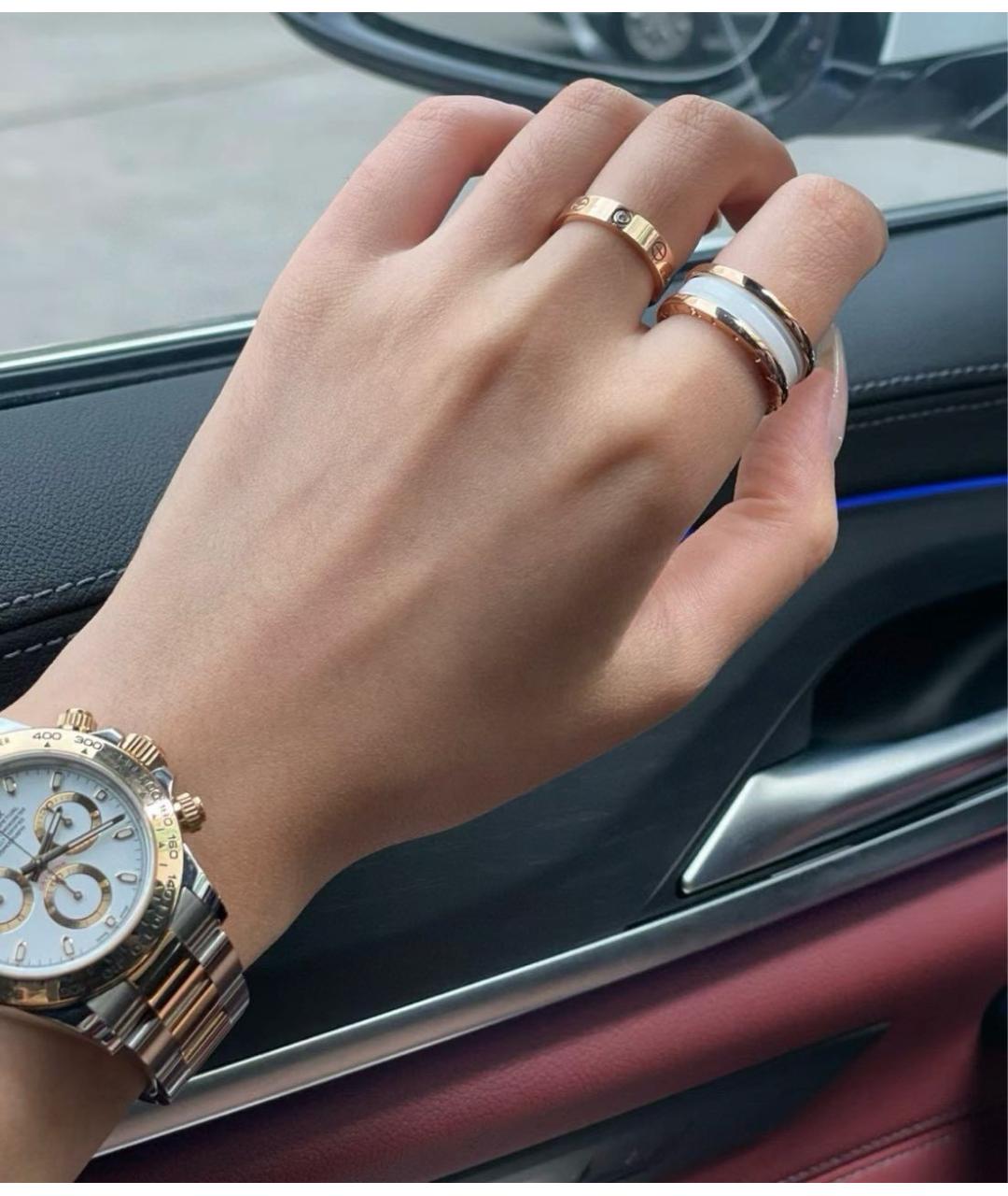 BVLGARI Белое кольцо из розового золота, фото 6