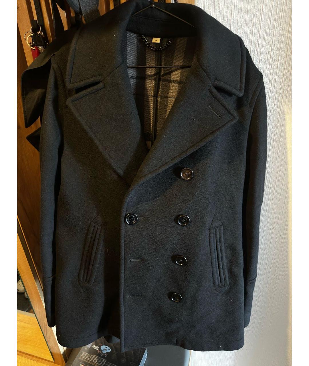 BURBERRY Черное шерстяное пальто, фото 9
