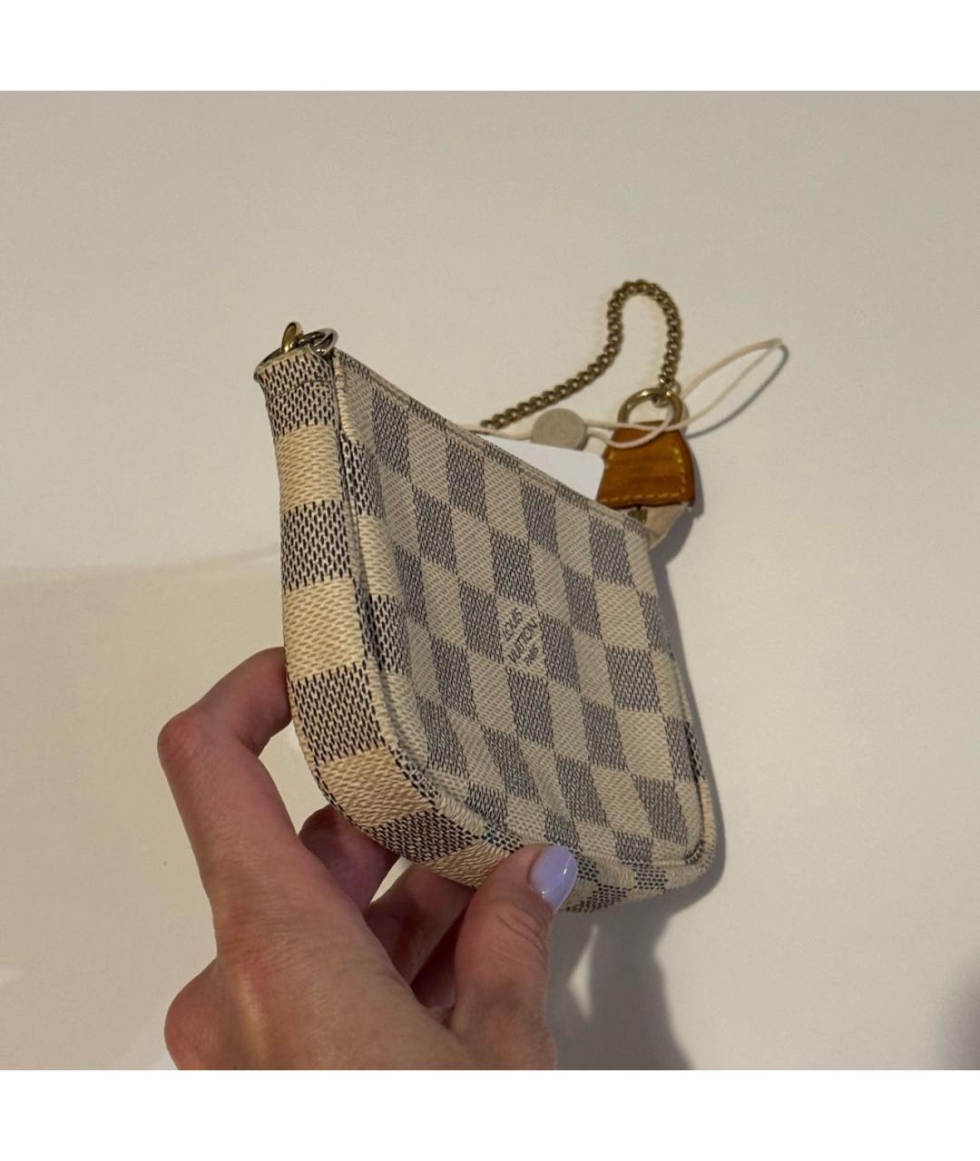 LOUIS VUITTON Бежевая канва сумка с короткими ручками, фото 2