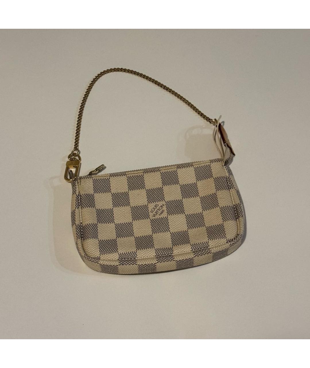 LOUIS VUITTON Бежевая канва сумка с короткими ручками, фото 7