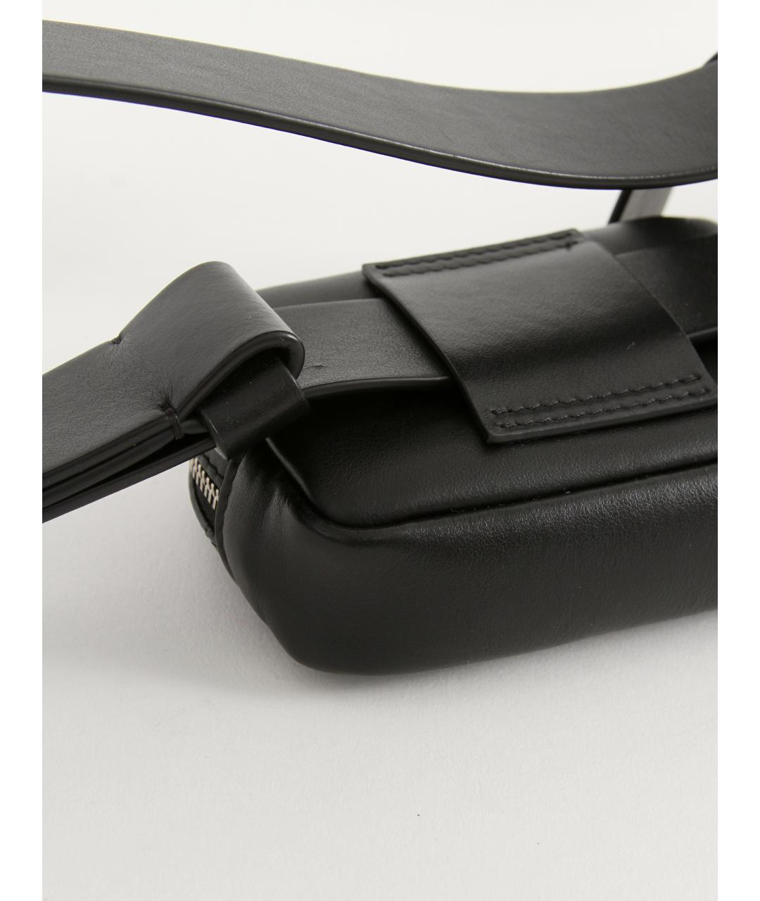 ACNE STUDIOS Черная кожаная поясная сумка, фото 9