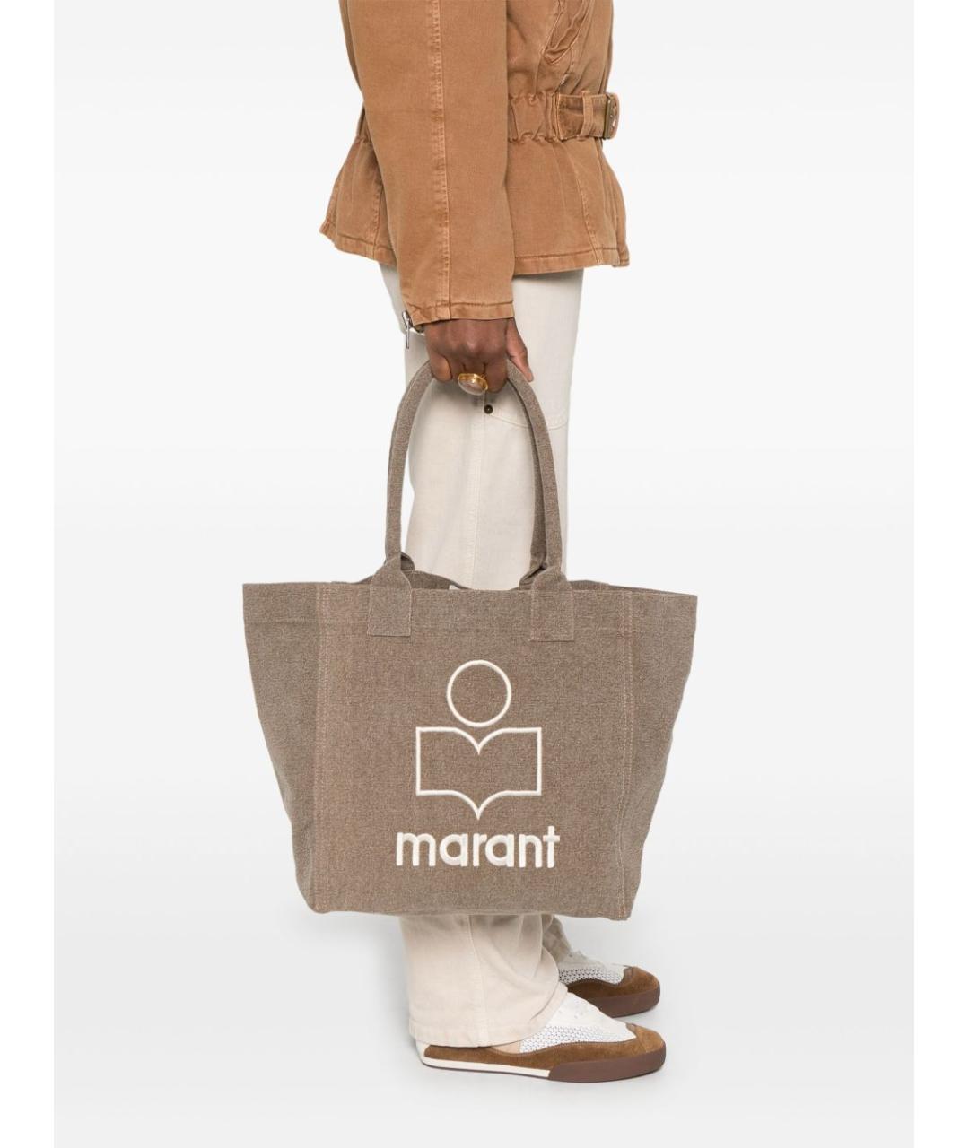 ISABEL MARANT Хаки сумка тоут, фото 4
