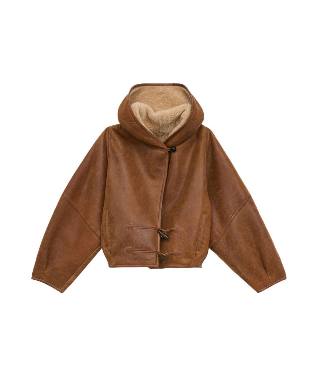 ISABEL MARANT Коричневая кожаная куртка, фото 1