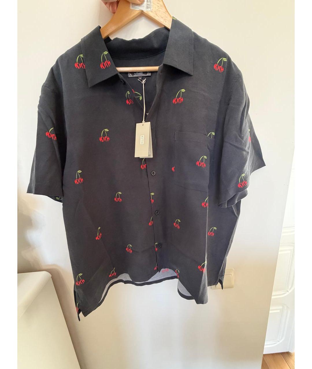 KITH Черная хлопковая кэжуал рубашка, фото 2