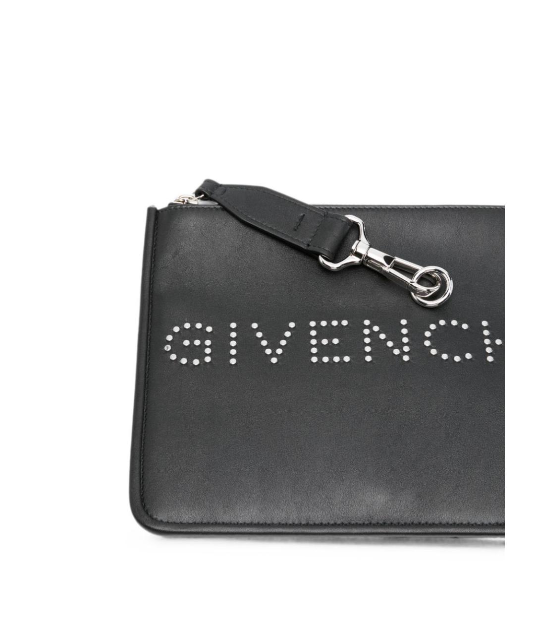 GIVENCHY Черный кожаный кошелек, фото 5