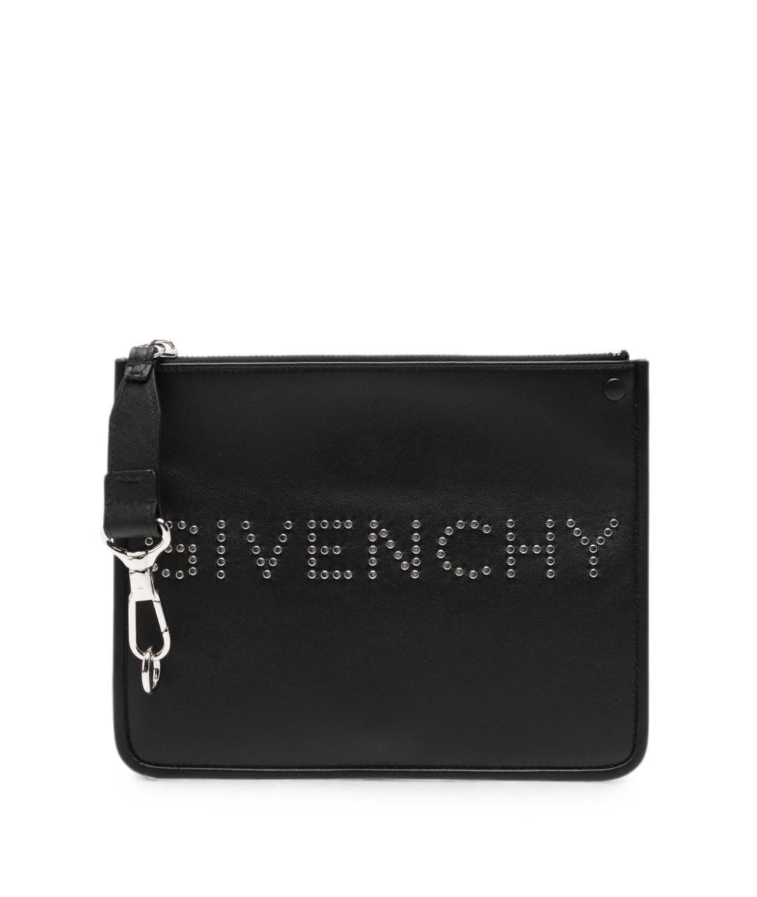 GIVENCHY Черный кожаный кошелек, фото 1