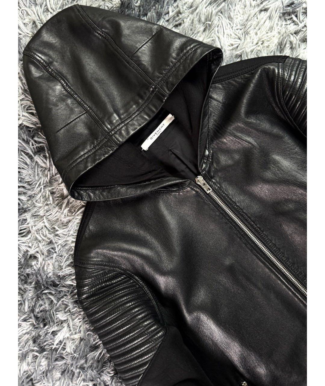 GIVENCHY Черная кожаная куртка, фото 4