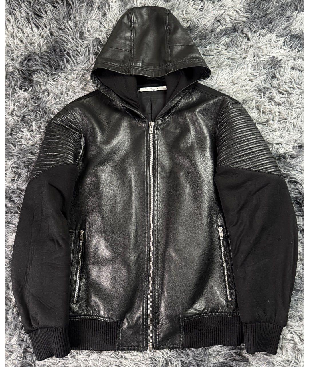 GIVENCHY Черная кожаная куртка, фото 8