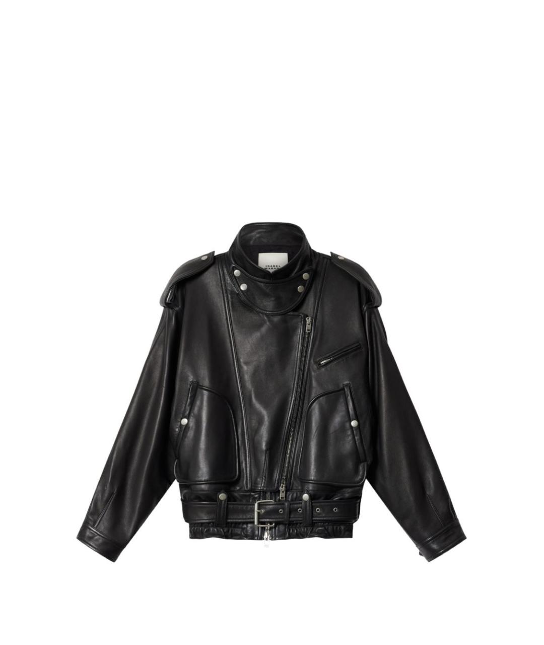 ISABEL MARANT Черная кожаная куртка, фото 6