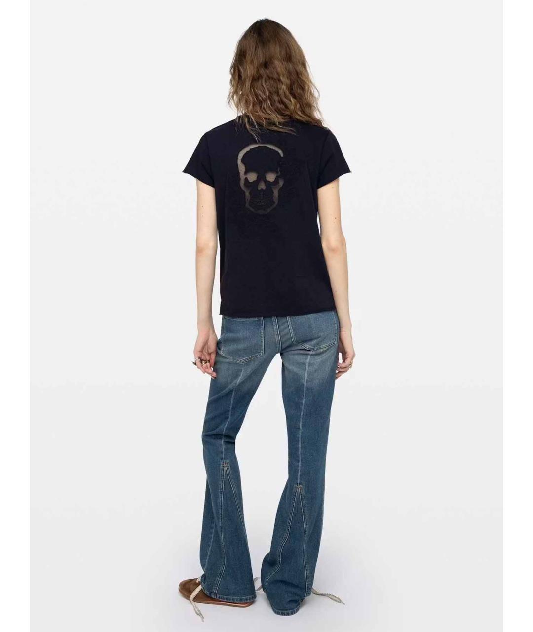 ZADIG & VOLTAIRE Синяя хлопковая футболка, фото 3