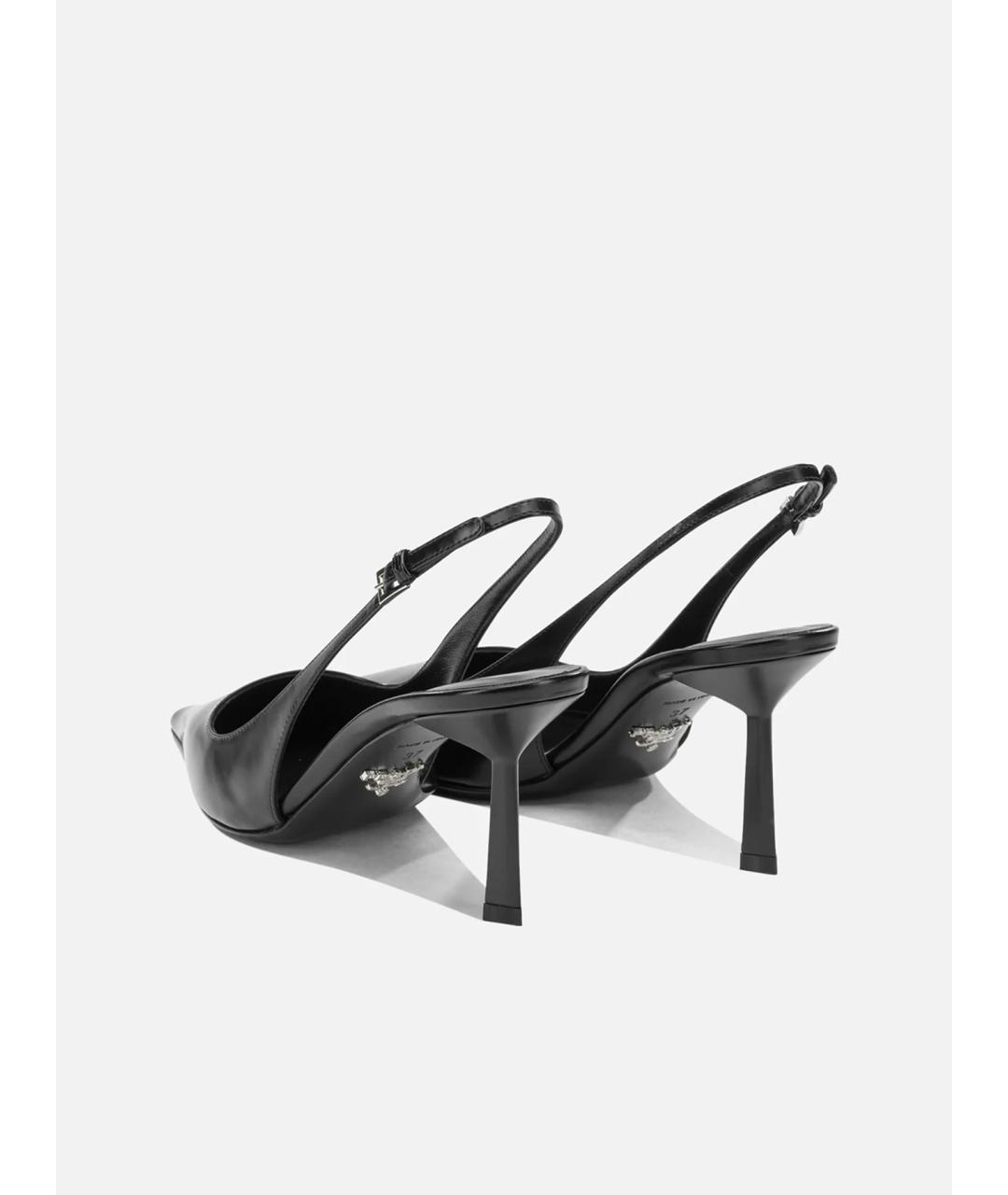 PRADA Черные кожаные туфли, фото 3