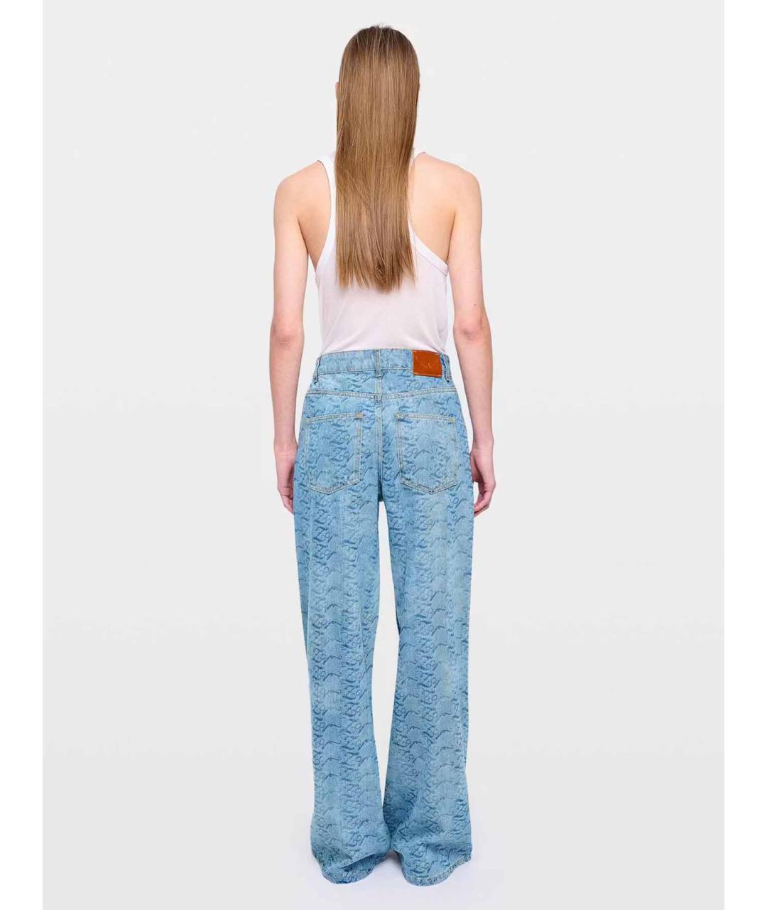 ZADIG & VOLTAIRE Синие хлопковые прямые джинсы, фото 3