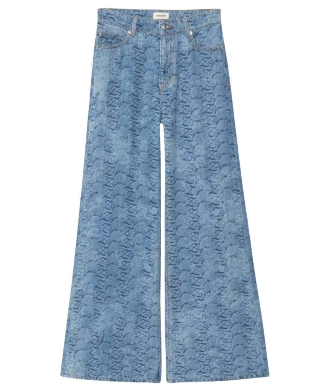 ZADIG & VOLTAIRE Синие хлопковые прямые джинсы, фото 1