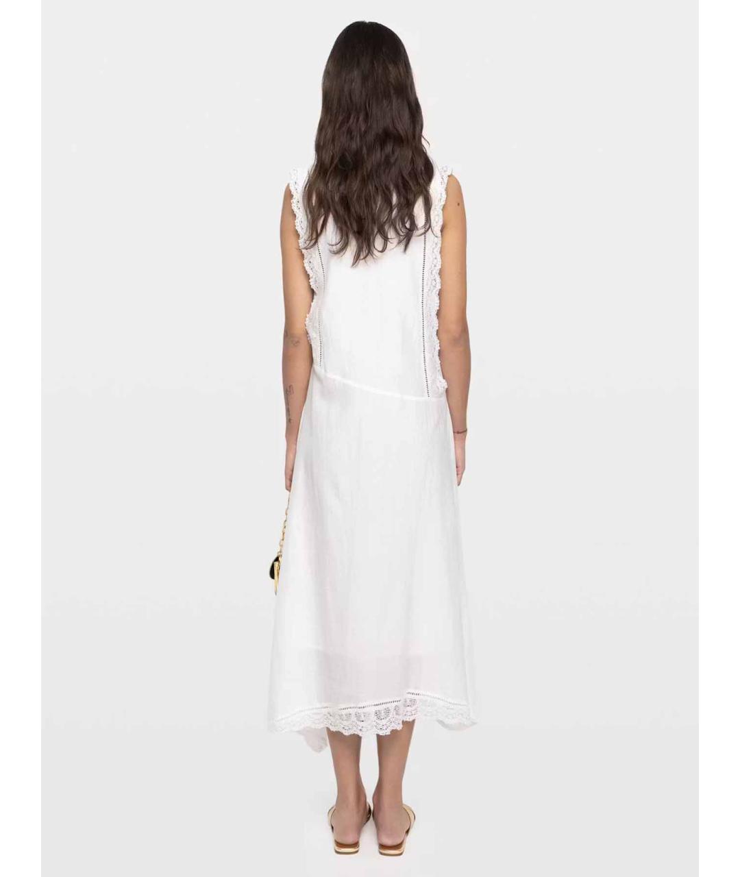 ZADIG & VOLTAIRE Белое хлопковое повседневное платье, фото 3