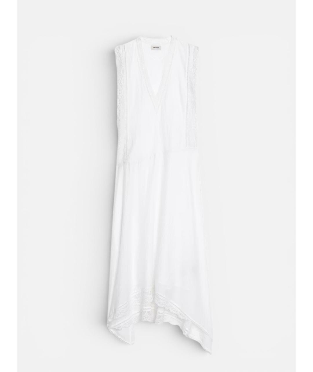 ZADIG & VOLTAIRE Белое хлопковое повседневное платье, фото 6