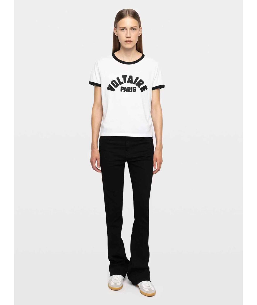 ZADIG & VOLTAIRE Белая хлопковая футболка, фото 2