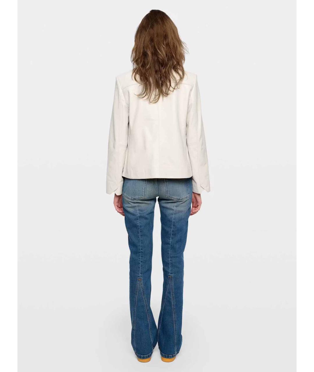 ZADIG & VOLTAIRE Белая кожаная куртка, фото 3