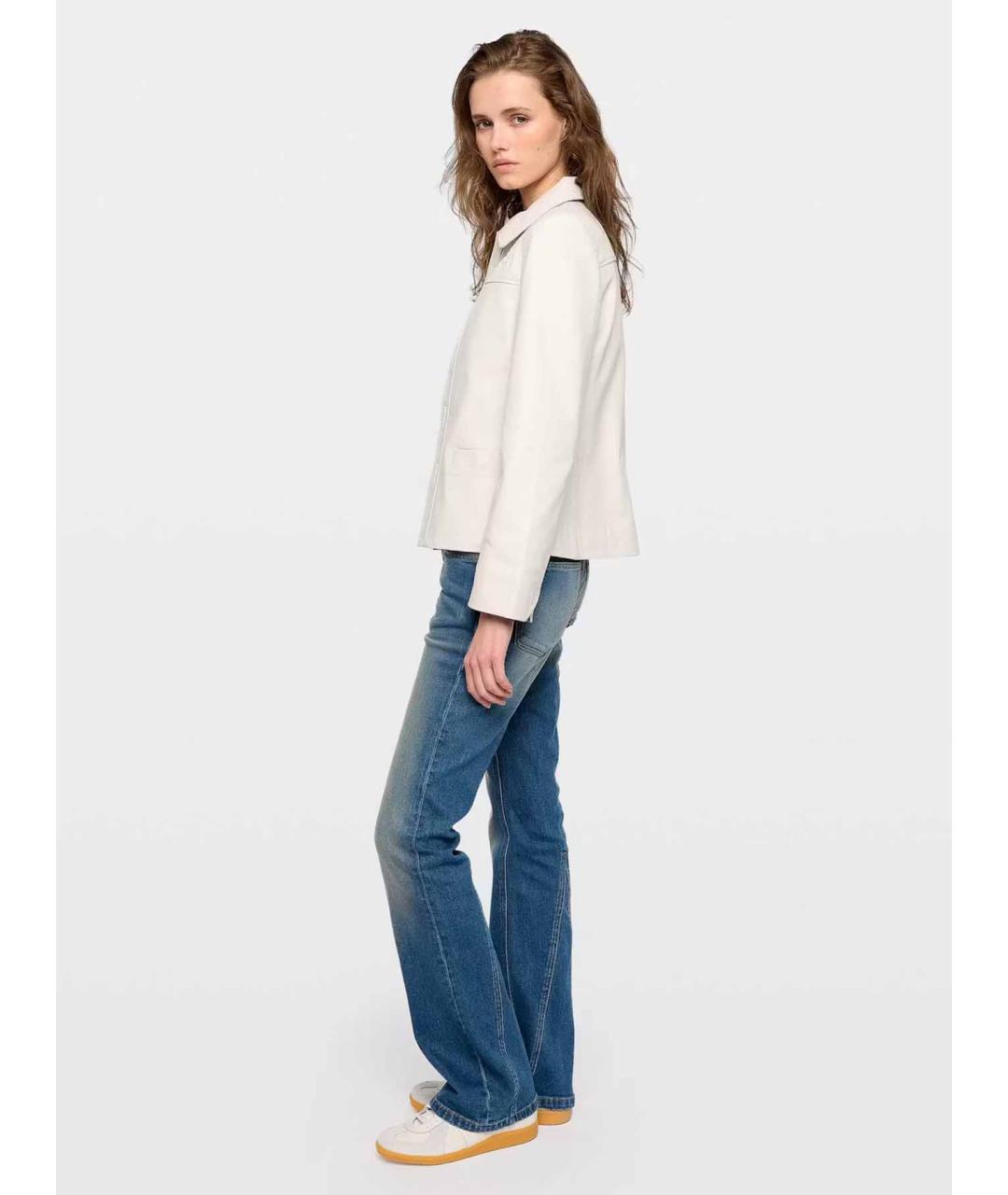 ZADIG & VOLTAIRE Белая кожаная куртка, фото 4