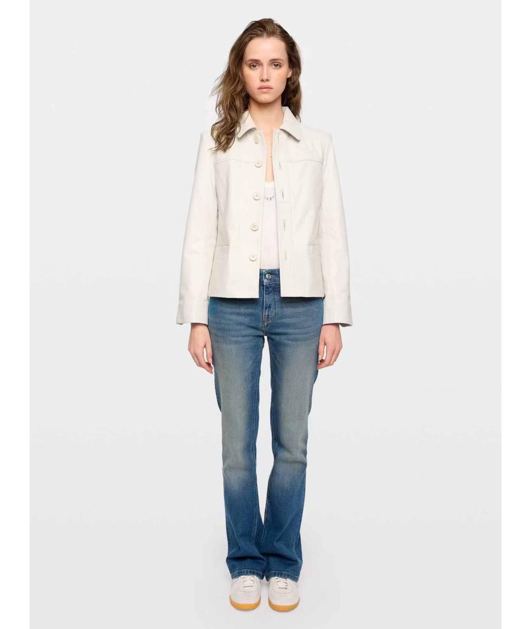 ZADIG & VOLTAIRE Белая кожаная куртка, фото 2