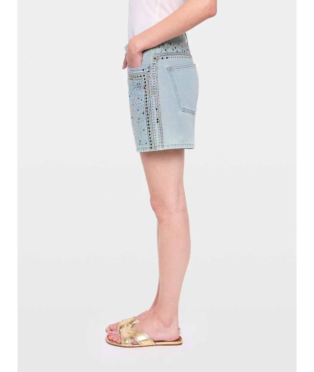 ZADIG & VOLTAIRE Голубые хлопковые шорты, фото 5