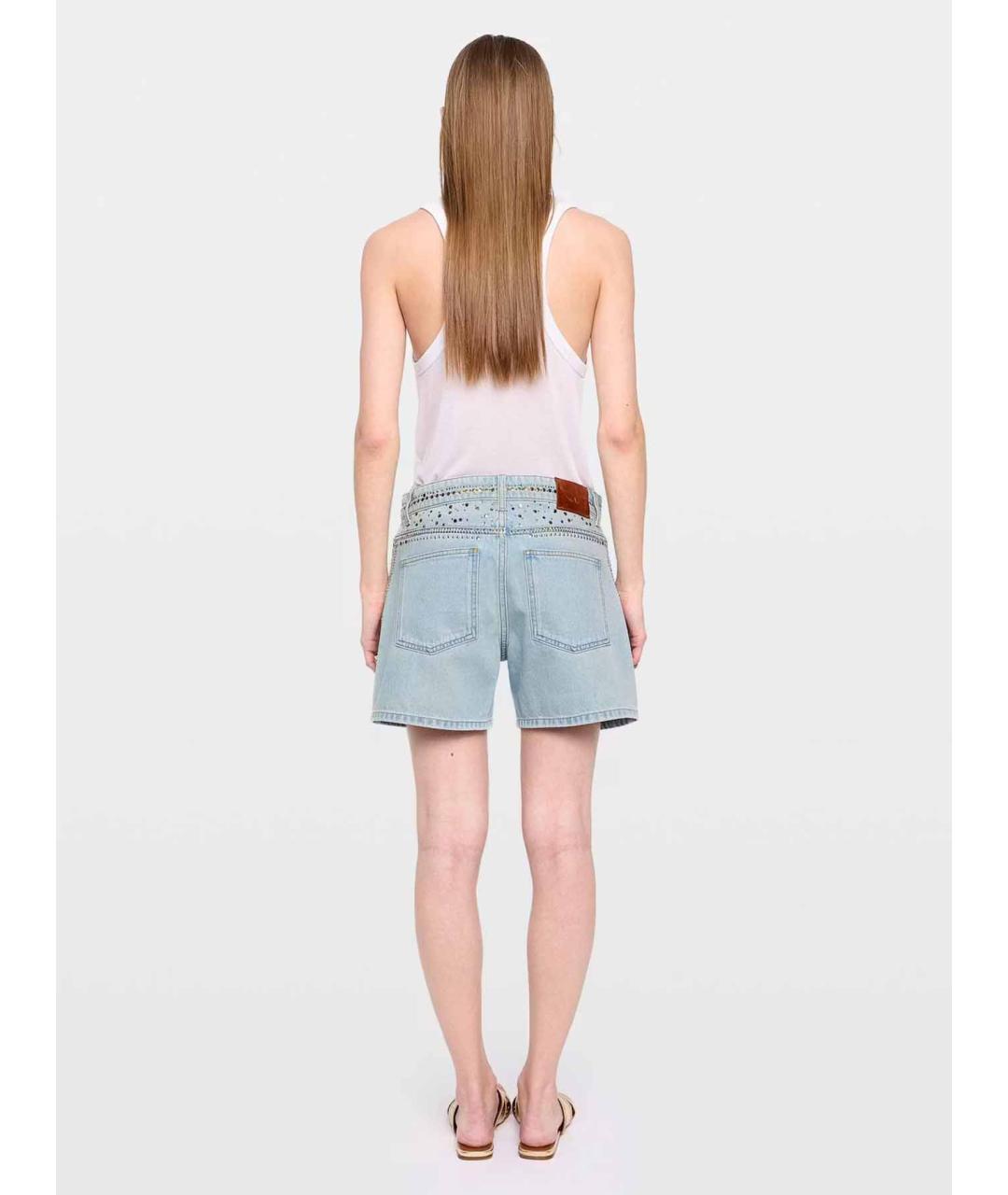 ZADIG & VOLTAIRE Голубые хлопковые шорты, фото 3