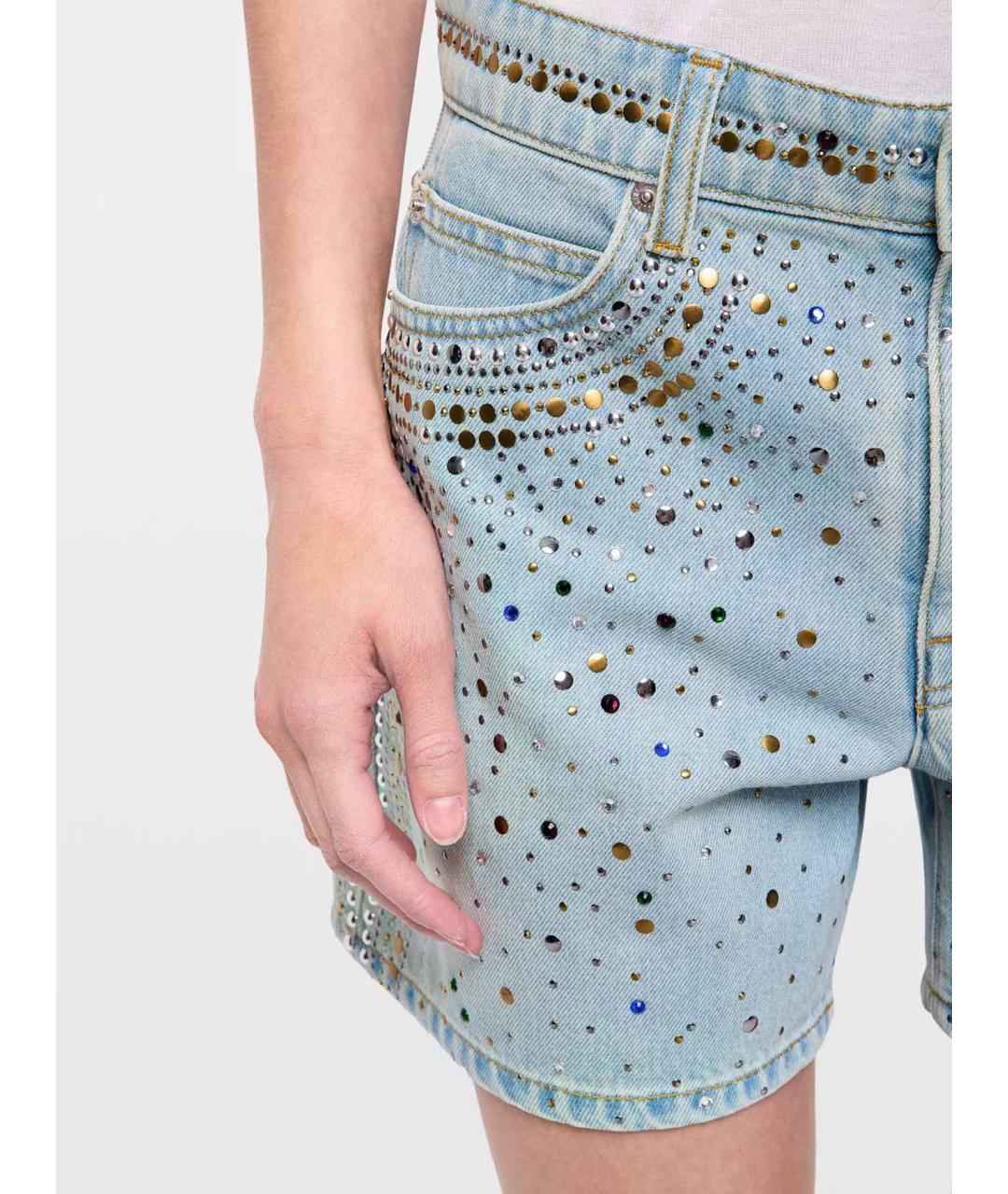 ZADIG & VOLTAIRE Голубые хлопковые шорты, фото 4