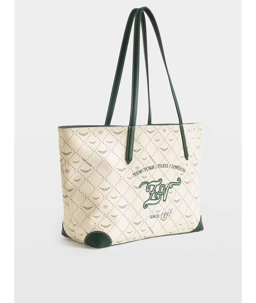 ZADIG & VOLTAIRE Бежевая сумка тоут из искусственной кожи, фото 3