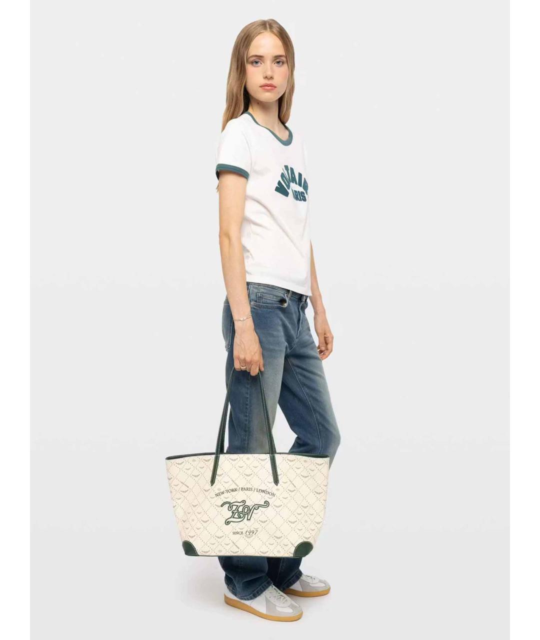ZADIG & VOLTAIRE Бежевая сумка тоут из искусственной кожи, фото 2