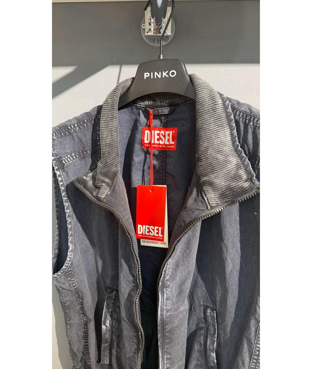 DIESEL Антрацитовый полиамидовый комбинезон, фото 5