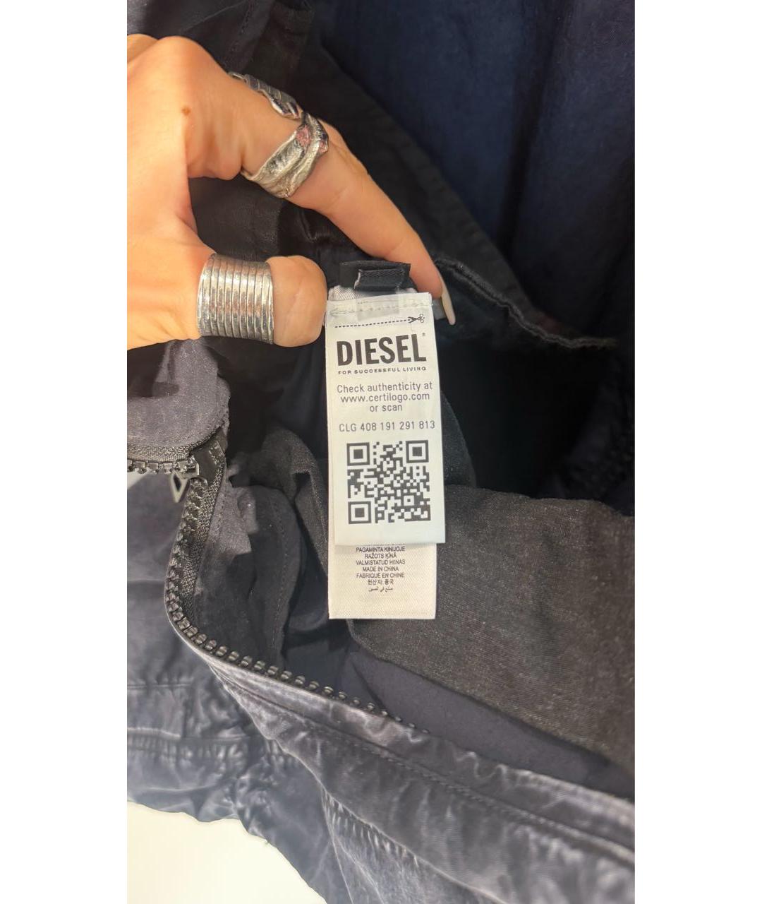 DIESEL Антрацитовый полиамидовый комбинезон, фото 6