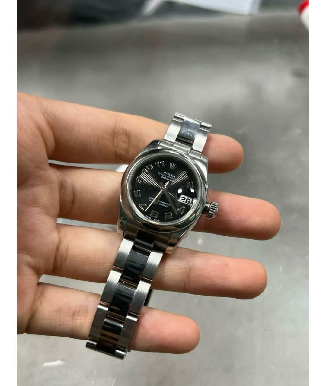 ROLEX Серебряные металлические часы, фото 4