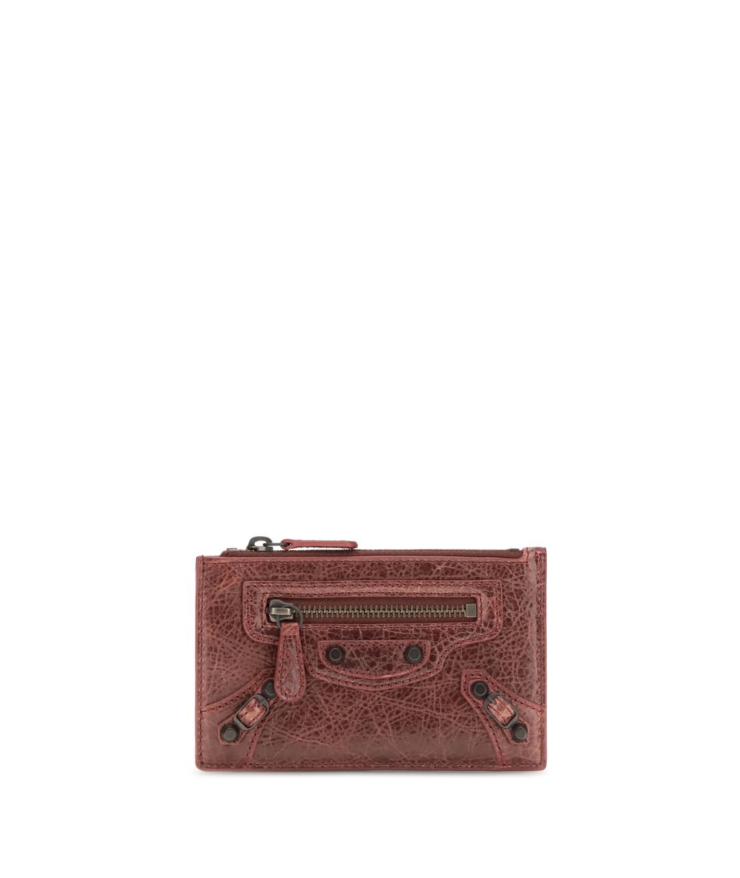BALENCIAGA Красный кожаный кардхолдер, фото 1