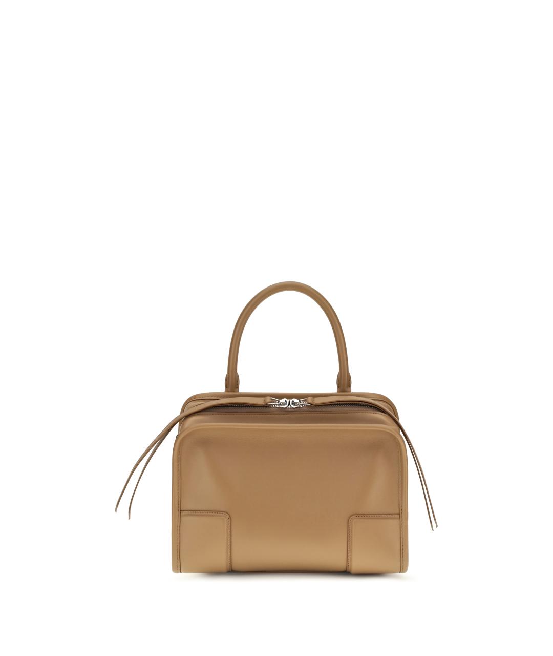 LOEWE Коричневая кожаная сумка тоут, фото 1