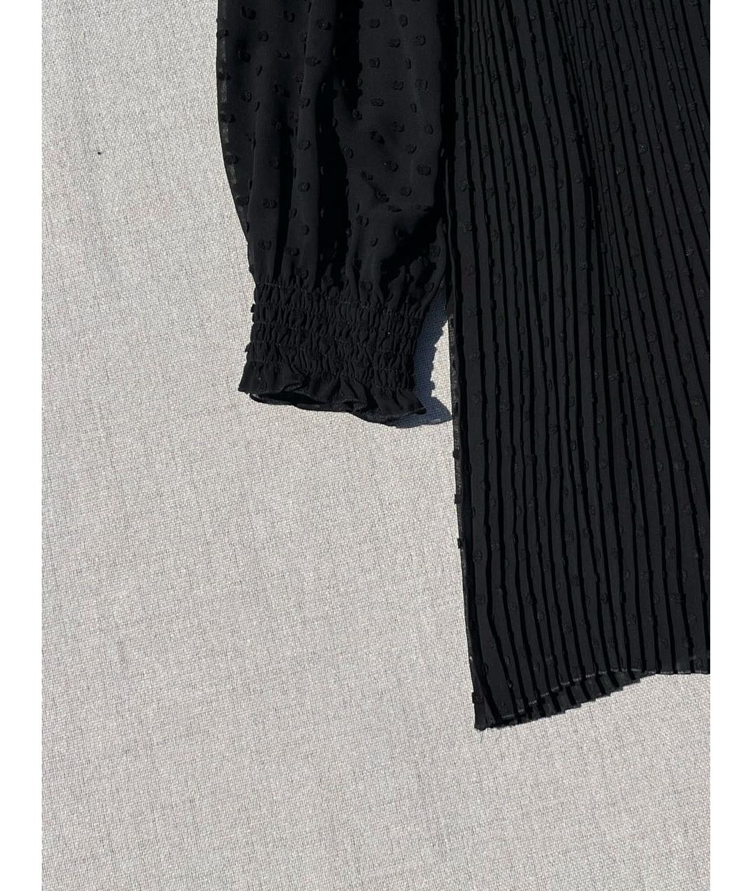 Sezane Черное вискозное повседневное платье, фото 4