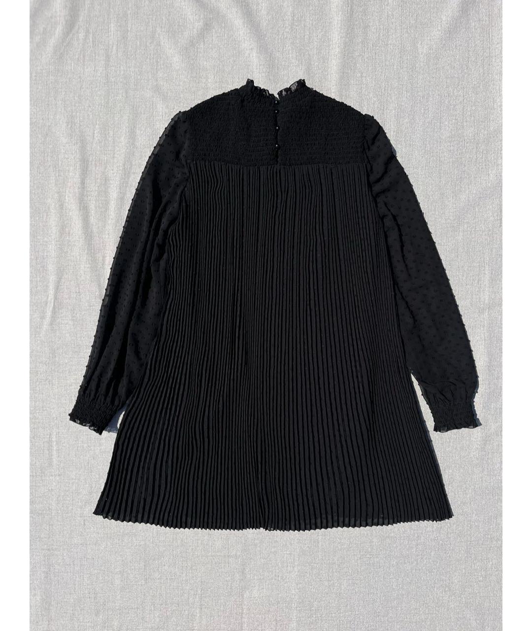 Sezane Черное вискозное повседневное платье, фото 3