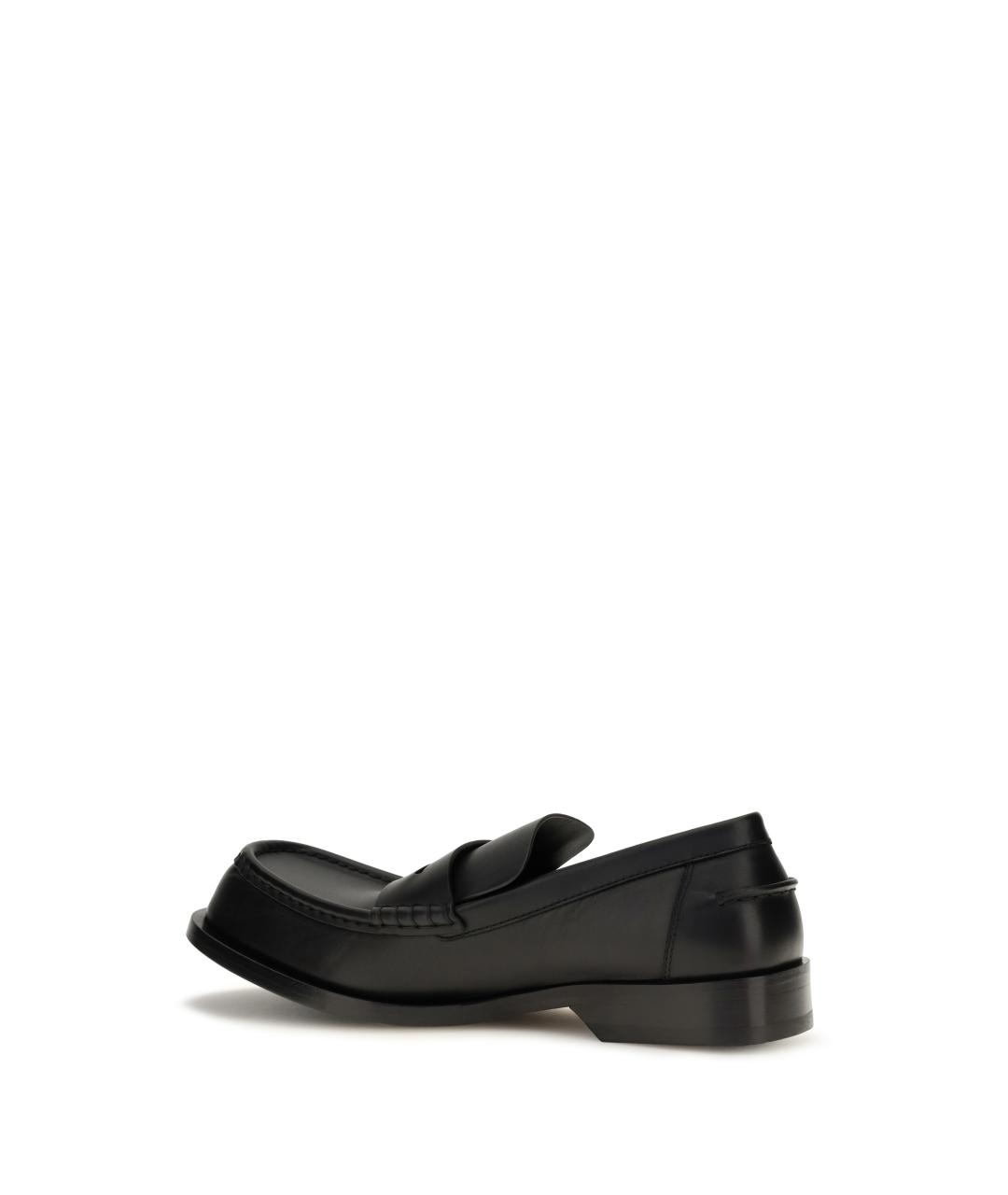 LOEWE Черные кожаные лоферы, фото 3
