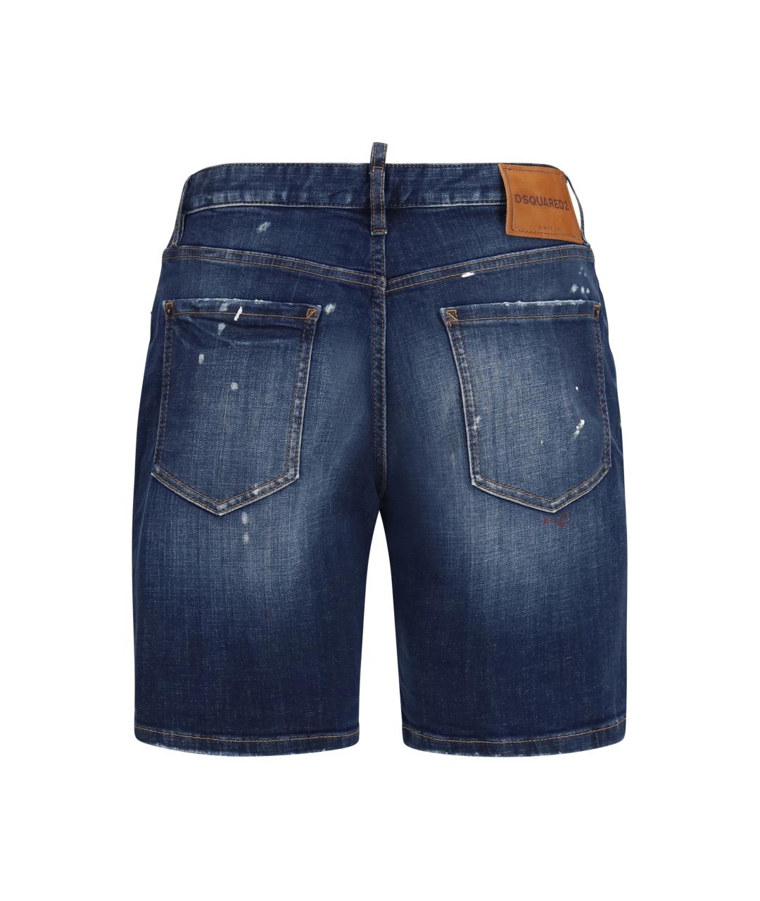 DSQUARED2 Синие хлопковые шорты, фото 2