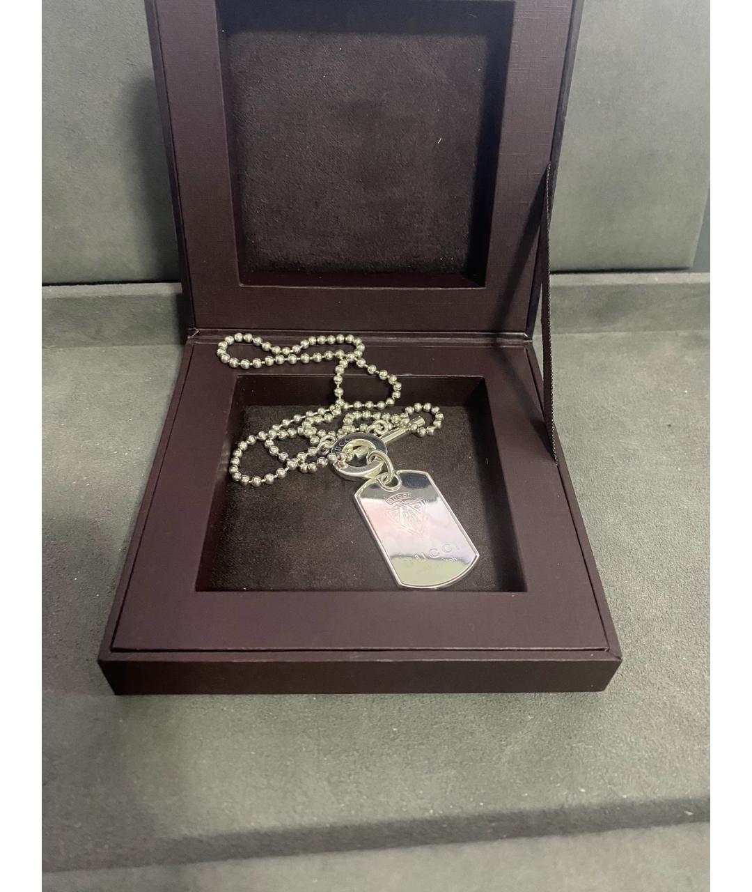 GUCCI Серебряная серебряная цепочка/подвеска, фото 9