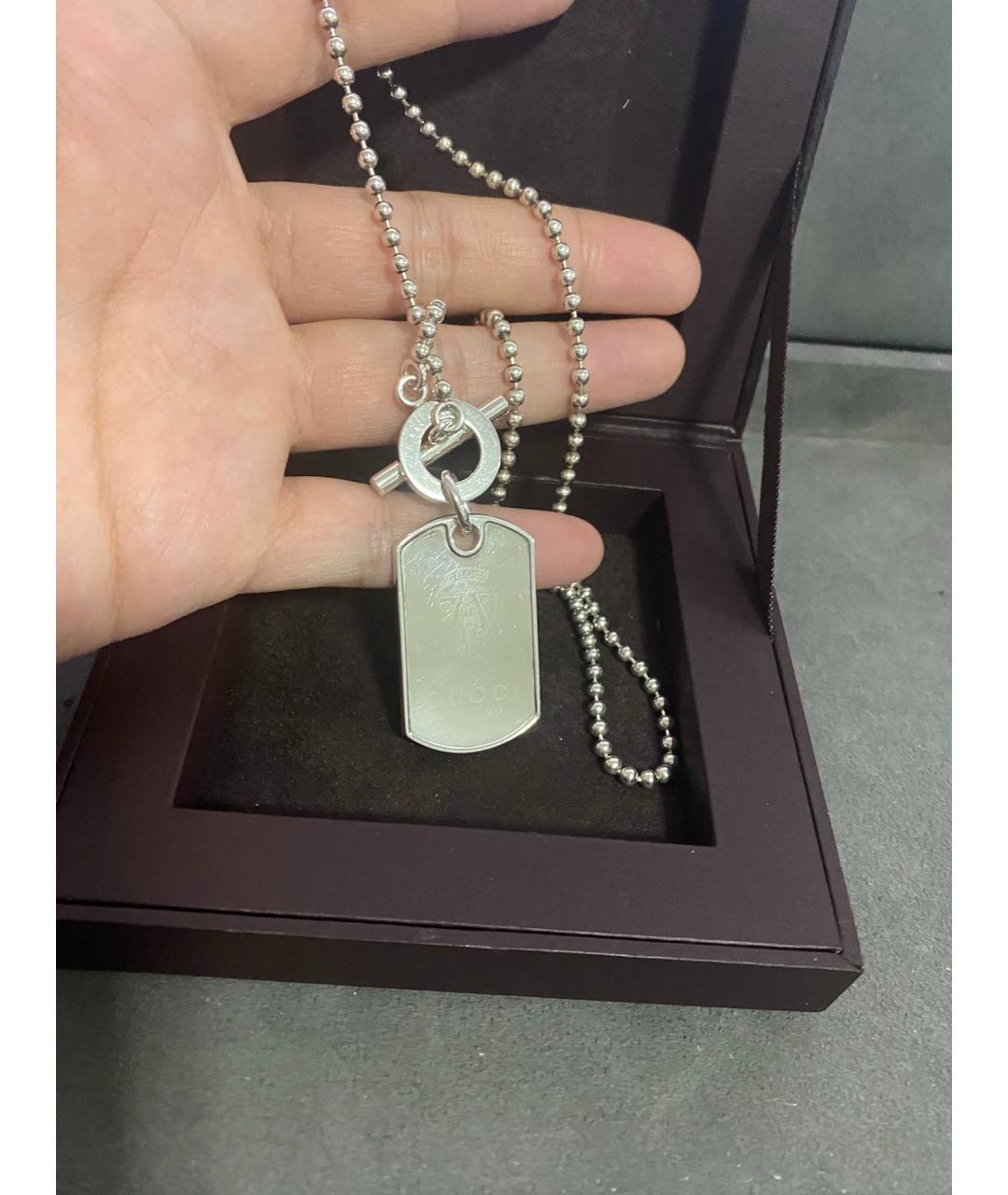 GUCCI Серебряная серебряная цепочка/подвеска, фото 7