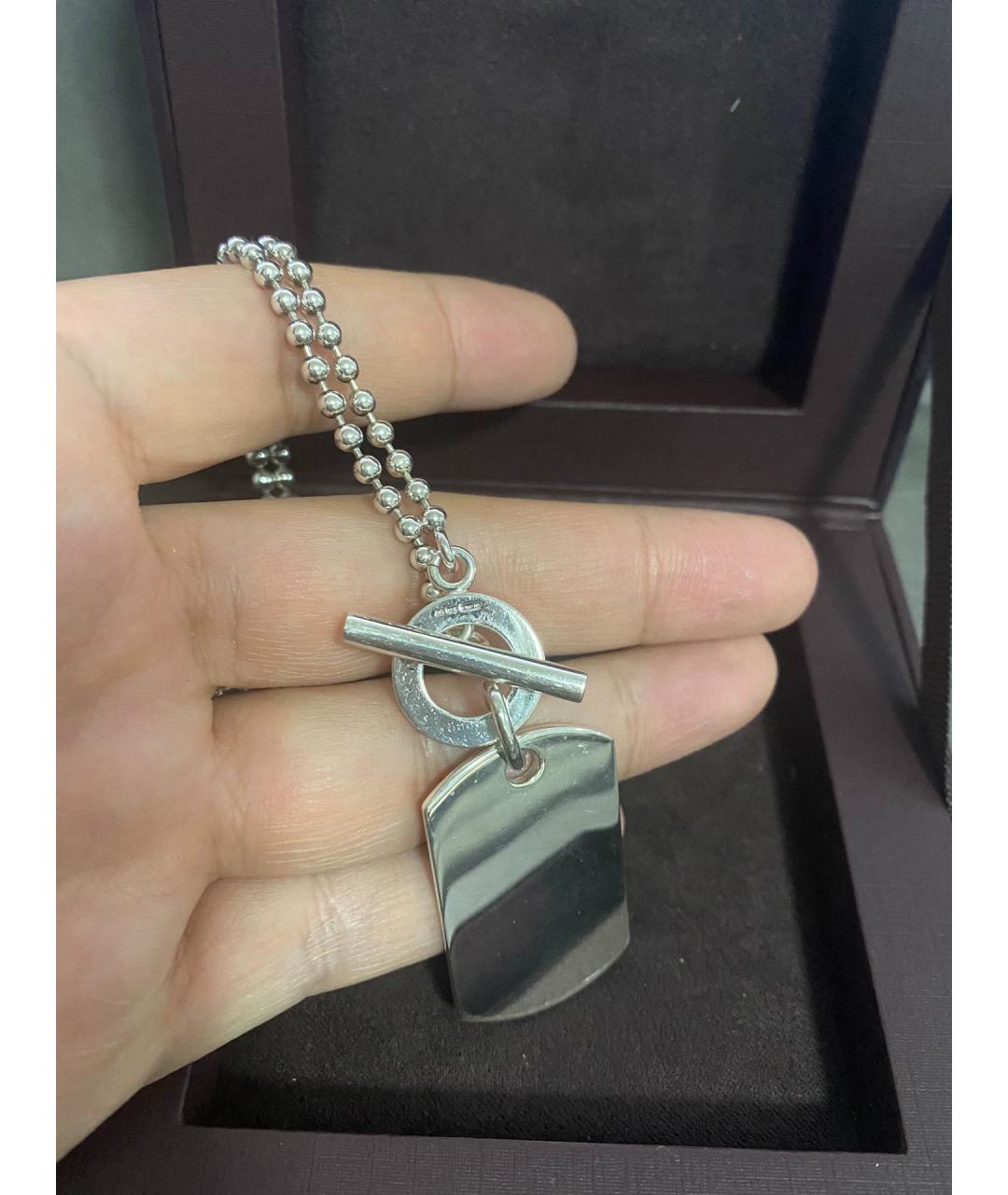 GUCCI Серебряная серебряная цепочка/подвеска, фото 5