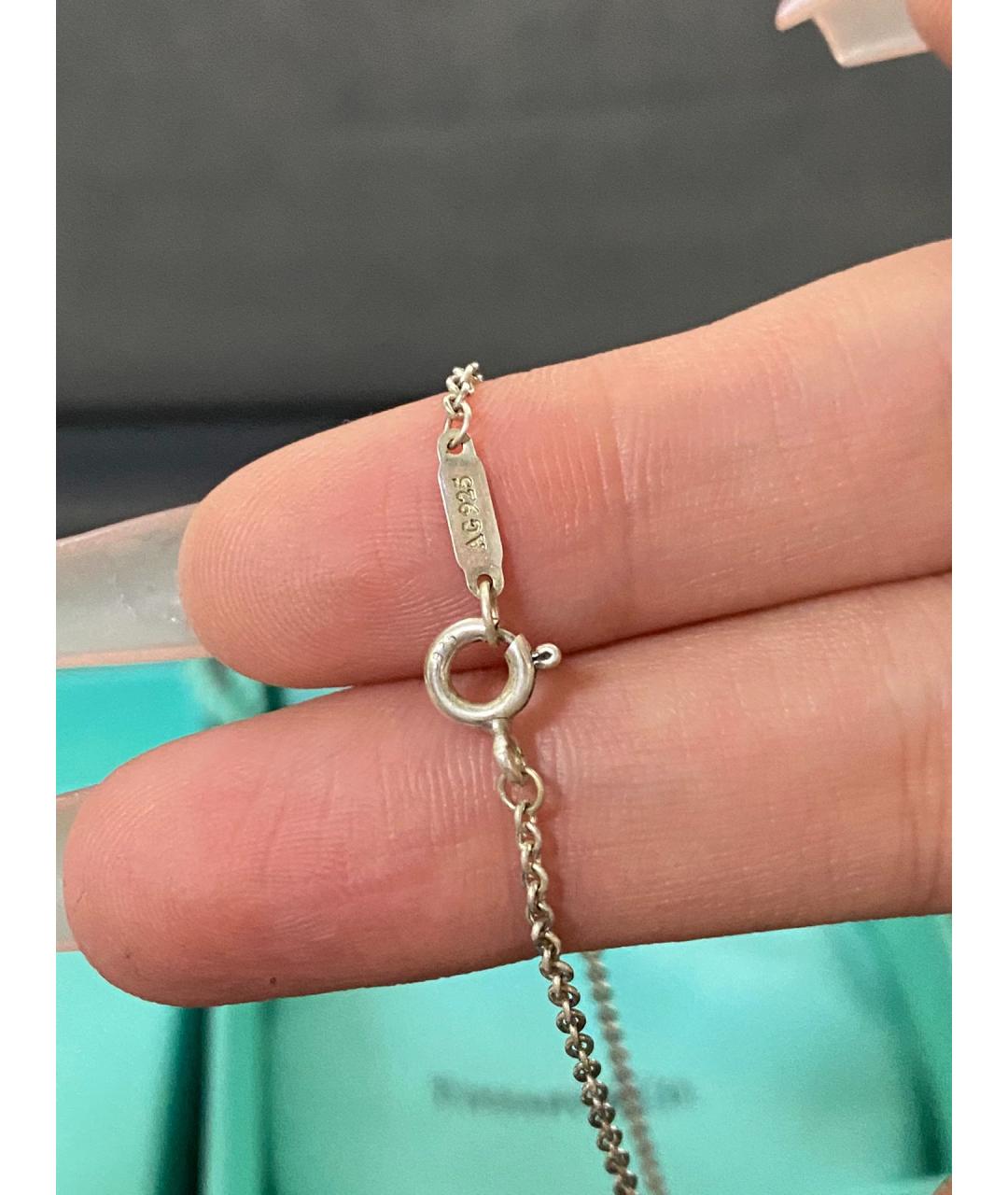 TIFFANY&CO Черный серебряный кулон, фото 8