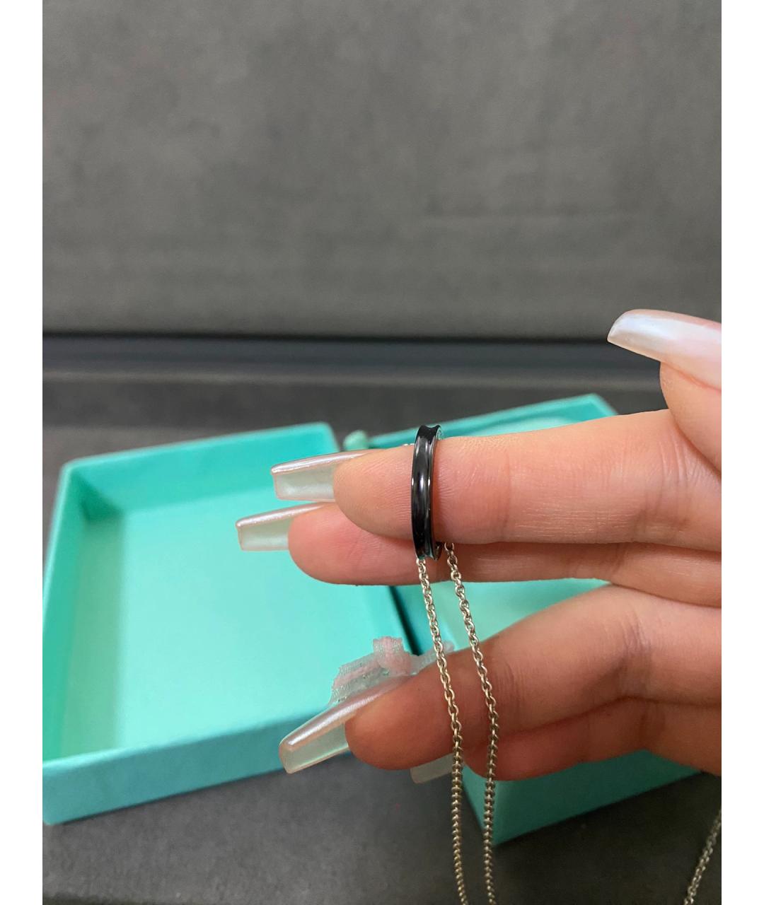TIFFANY&CO Черный серебряный кулон, фото 9