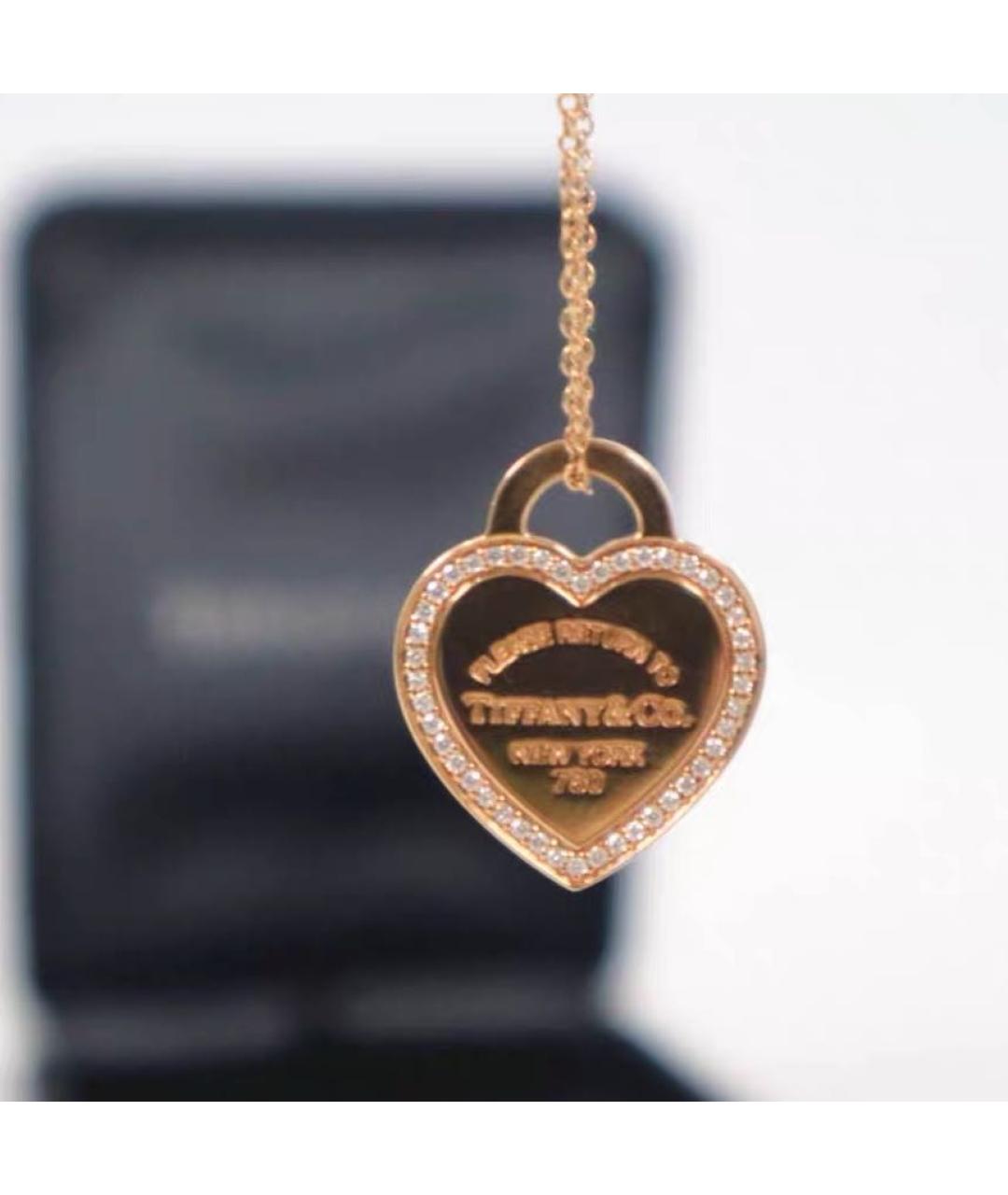 TIFFANY&CO Розовое колье из розового золота, фото 2