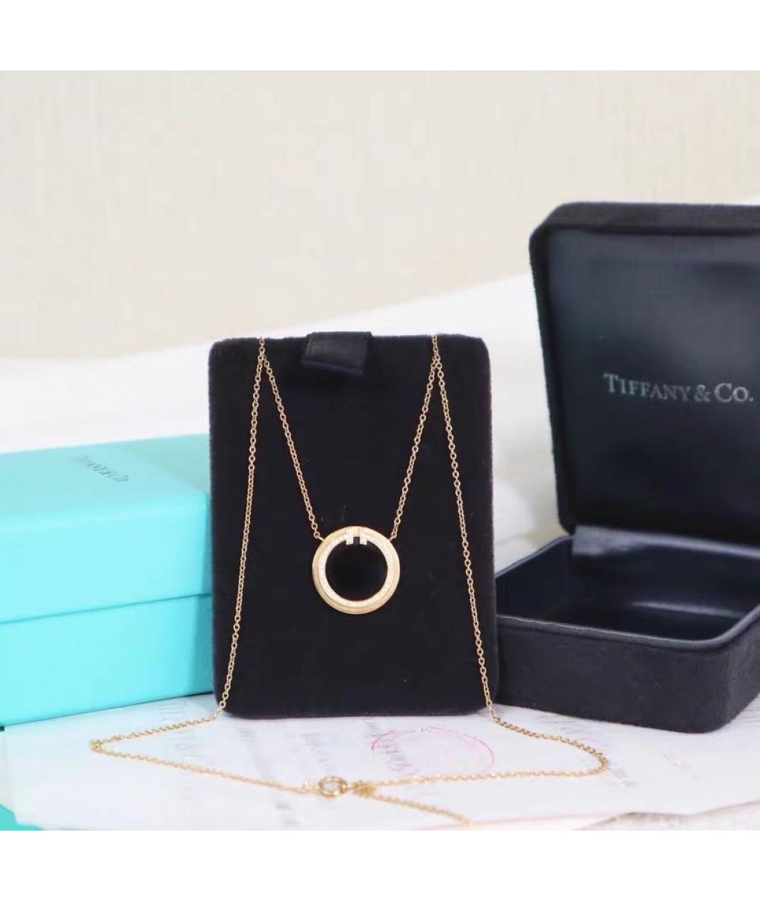 TIFFANY&CO Черное колье из желтого золота, фото 4