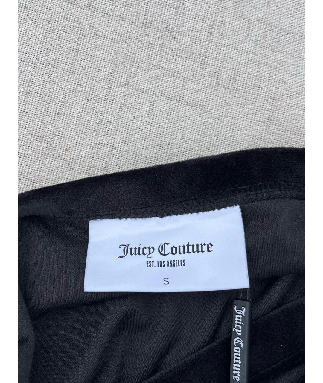JUICY COUTURE Черная велюровая майка, фото 5