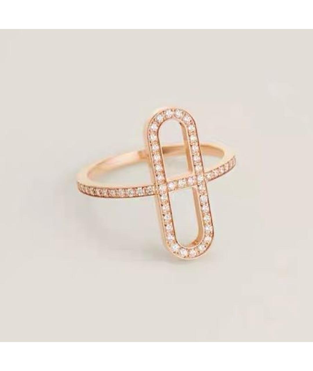 HERMES Розовое кольцо из розового золота, фото 5