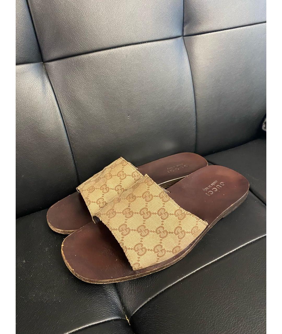 GUCCI Бежевые сандалии, фото 2