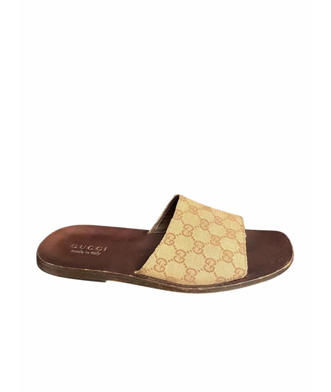 GUCCI Бежевые сандалии, фото 1