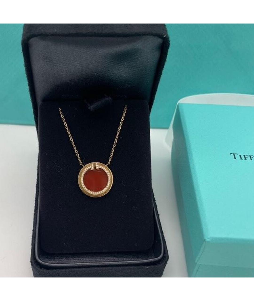 TIFFANY&CO Красное колье из желтого золота, фото 4