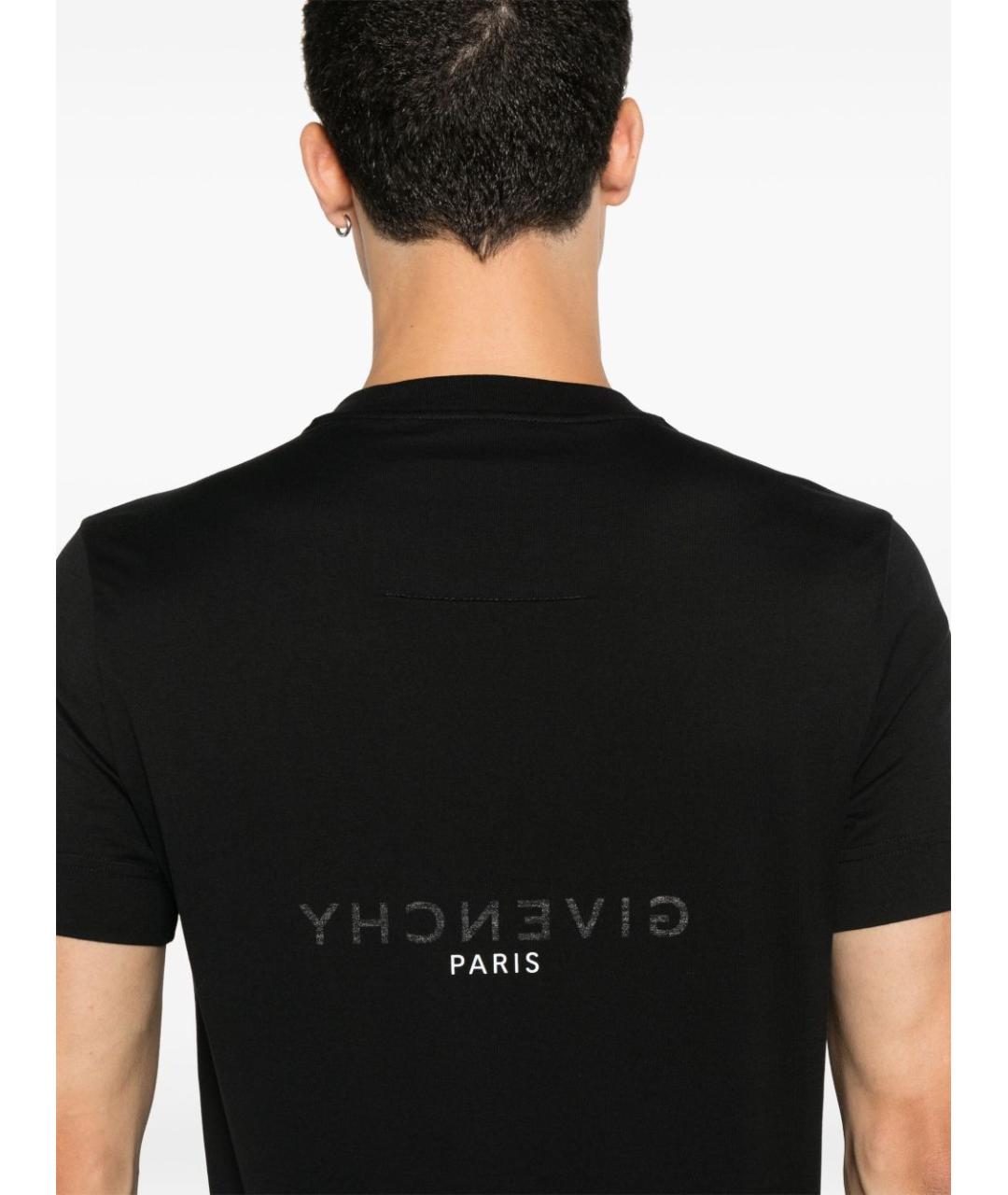 GIVENCHY Черная хлопковая футболка, фото 5